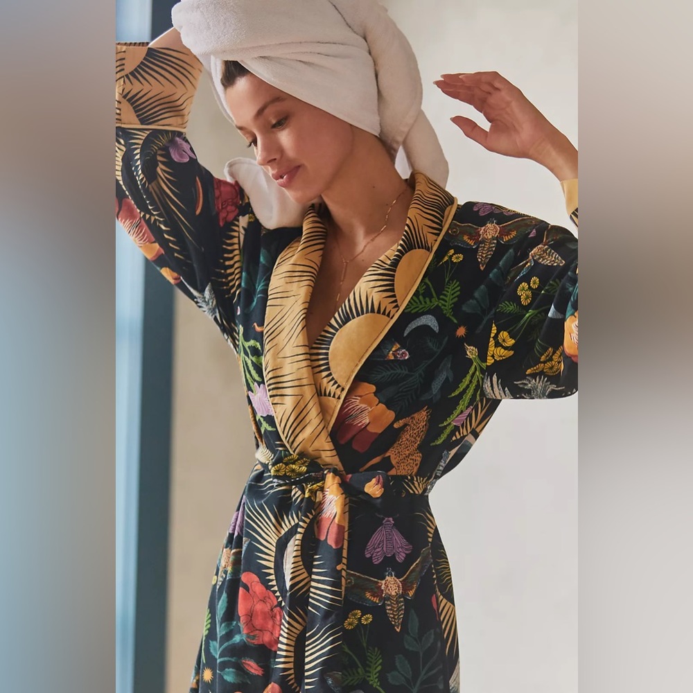 Rosa de Weerd for Anthropologie Floral Sleep Robe